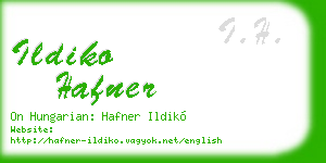 ildiko hafner business card